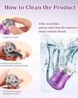 Facial Hair Removal for Women, Painless Womens Epilator Hair Remover with Waterproof USB Rechargeable, Cordless Electric Razor/Shaver for Bikini,Upper Lip,Arm,Legs,Peach Fuzz (Purple)