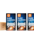Duke Cannon Big Brick of Soap - Campfire, Smoky Hickory Scent, American-Made, Large Size, 10 oz. (3 Pack)