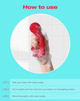 Exfoliating bubble body scrub wash