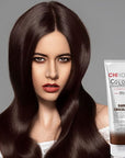 CHI Color Illuminate Conditioner, Helps Maintain Fresh Color In Natural & Color-Treated Hair, Sulfate, Paraben, & Cruelty-Free, Dark Chocolate, 8.5 Oz
