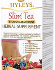 Hyleys Slim Tea 5 Flavor Assortment - Weight Loss Herbal Supplement Cleanse and Detox - 25 Tea Bags (1 Pack)