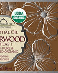 US Organic 100% Pure Cedarwood Essential Oil (Atlas) - USDA Certified Organic, Steam Distilled (More Size Variations Available) (30 ml / 1 fl oz)
