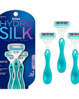 Schick Hydro Silk Sensitive Women's Disposable Razors, 3ct | 5-Blade Disposable Razors for Women Sensitive Skin | Travel Razor for Women