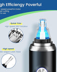 Ear and Nose Hair Trimmer for Men, 2025 Professional Painless USB Rechargeable Eyebrow & Facial Hair Trimmer, 13,000 RPM Precision Tool with Powerful Motor and Dual-Edge Blades, IPX7 Waterproof