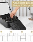 Relavel makeup train case with