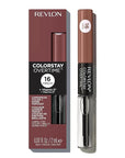Revlon Liquid Lipstick with Clear Lip Gloss, ColorStay Overtime Lipcolor, Dual Ended with Vitamin E, 560 Taupe Time, 0.07 Fl Oz