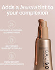 Bali Body Bronzing Serum | Hydrating with Hyaluronic Acid & Vitamin E | Anti-Aging Skin Bronzing Serum for Face | Lightweight, Non-Greasy, Buildable Skin Tint | Cruelty-Free (30 ml / 1.01 fl oz)