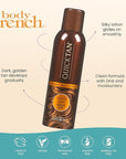 Body Drench QuickTan Instant Self Tanner Bronzing Spray, Salon-Quality Medium/Dark Tan, Streak-Free, Tinted Formula, 6 oz, 1-pack