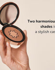 M. Asam MAGIC FINISH Satin Bronzer Amber & Walnut (0.22 oz) - 4-in-1 Bronzer Powder, Satin-Touch Texture, Creamy-Soft with Ultra-Fine Color Pigments, Vegan & Silicone-Free