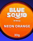 Blue Squid Face Paint Water Based Single Cake Professional Face Paint & Body Paint - Water Activated, Kids Adults Face Painting for Costume, Halloween Makeup, Cosplay - Neon Orange Face Paint 30g