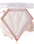 Glitter Blush Shimmer Highlighter Blusher Powder Makeup Face Pearl White)
