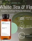 White Tea & Fig Aroma Oil, Essential Oils Blend for Diffusers & Scent Machines,Elegant Floral & Tea Blend with Citrus, Aromatherapy, Cold Air Diffuser Compatible, 300 mL