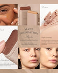 Foundation Stick, Multi-Use Foundation Stick Makeup with Built-In