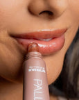 Palladio Butter Balm - Hydrating Lip Balm with Sheer Tint, Aloe, Peptides, Shea Butter, and Vegan Formulation for Instant Moisture, Shine, and Soothing Lip Care, Caramel Glazed