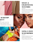 3Pcs Cream Contour Kit - Cream Blush, Highlighter, Contour Bronzer for Cheeks, Waterproof Long Lasting Blendable, Contour Stick Trio for Face Makeup (#02, 05, 06)