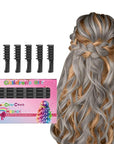 MSDADA New Hair Chalk Comb Temporary Hair Color Dye for Girls Kids with Light Color Hair, Washable Hair Chalk for Girls Age 4 5 6 7 8 9 10 Birthday Cosplay DIY, Christmas,New Year (Black)