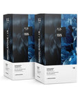 IGK Permanent Hair Dye Color Kit Set of Two | 1B Moon Dance - Darkest Blue Black | 100% Gray Color Coverage + Strengthen + Shine | Ammonia Free