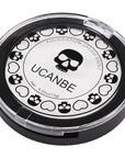 UCANBE Goth White Cream to Powder Foundation Makeup, Professional Clown White Face Body Paint with Matte Finish for Halloween, SFX Makeup, Cosplay, Costume, Stage, Mime & Film(0.52oz)