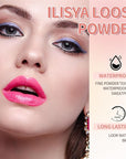 Setting Powder Lightweight Loose Powder Finishing Powder Long-Lasting (Soft Pink/Shimmering) 0.28 Oz