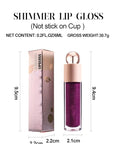 Shimmer Gloss Lipstick, Slicks Lip Gloss Diamond Shiny Pink Dark Red Purple Glitter Sparkly Glossy Shimmer Waterproof Girls Lip Glaze for Women, Long lasting High Pigmented Lips Makeup(#05)