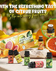 Citrus Essential Oils Set, Fragrance Oil Set for Diffuser, Scent Diffuser Oil for Candle Making- Blood Orange, Lemon, Bergamot, Lime, Grapefruit, Citrus
