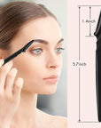 16 Pcs Black Eyebrow Razor, Face Razors Multipurpose, Facial Razors for Women Men, Eyebrow Trimmers Shaver with Protective Cover, Dermaplaning Tools for Face Body Use, Facial Hair Removal Tools