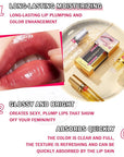 2PCS Plumping Lip Oil Set,Hydrating Lip