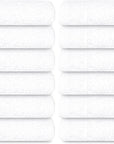 Tens Towels Pack of 12 Washcloths, 12 x 12 Inches, Lighter Weight, Quick to Dry, Super Soft & Absorbent, Gentle Face Towels, Hotel Quality, Perfect for Bathroom, Gym, Spa (White, 12 Pack)