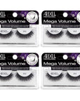 Ardell Mega Volume Lash 252 Multi-Layered False Lashes with Curl Technology, 4 pairs