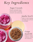 Sara Happ Passion Fruit + Vanilla Bean Sugar Lip Scrub Duo - Exfoliating Lip Treatments, Moisturizers for Dry and Flaky Lips, Vegan (Set of two 0.5-ounce Jars)
