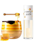 2Pcs Bee Lip Balm Honey Pot Exfoliator
