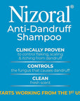 Nizoral Anti-Dandruff Shampoo with 1% Ketoconazole, Fresh Scent, 7 Fl Oz