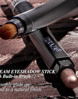 Brown Eyeshadow Stick Makeup 6PCS Set, Neutral Eyeshadow Palette Metallic Shimmer Matte Cream Eye Shadow Eyeliner Brightener Pencil Crayon - TAUPE MAUVE