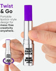 Blue Squid PRO Purple Face Paint Stick - Waterproof Body Paint for Adults & Kids Colored Eye Black Baseball, Eyeblack Softball -Hypoallergenic Twist-Up Non-Toxic Makeup Stick for Cosplay, Sports & SFX