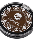 UCANBE Brown Face Body Paint Makeup Foundation, Non-Toxic Greasepaint for Kids & Adult, Waterproof Cream Face Painting Kit for Halloween Werewolf Leopard Camo Hunting SFX Make Up, Cosplay & Costumes