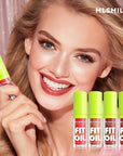 4 Colors Lip Oil Lip Glaze, Big Brush Lip