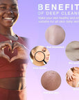 4 Pieces Exfoliating Washcloth Shower Towel African Net Sponge Japanese Wash Cloth Face Exfoliating Sponge Loofah Exfoliating Body Scrubber for Body Exfoliation (Purple, Pink, Green, Orange)