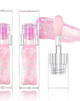 2PCS Cosmetics Color Changing Lip Oil V2, Magic Color Changing Lip Oil Cosmetics, Plumping Lip Oil Moisturizing Lip Gloss, Long Lasting Lip Glow Oil Non-sticky Warm Change Glitter Lip Tint (Pack of 2)