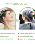 Instant Silver Gray Hair Color Shampoo, 3-in-1 Long-Lasting Dye for Women and Men - Works in Minutes