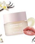 Klavuu Lip Mask Sleeping Pack (0.7oz) – Overnight Deep Hydrating Korean Lip Balm Treatment for Very Dry, Chapped Lips | Lip Lightening & Plumping with Instant Hydration | Gentle Exfoliating (Vanilla)