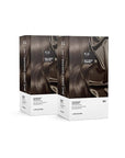 IGK Permanent Hair Color Kit | 6N But First Coffee - Light Natural Brown | 100% Gray Color Coverage + Strengthen + Shine | Ammonia Free