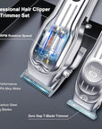 CIICII Mens Hair Clippers and Trimmers Set, Professional Cordless Barber Clippers for Hair Cutting Kit (Electric Razor Shavers & Beard/Hair Trimmer Haircut Kit) Clippers for Men DIY Home Salon