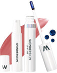 Wonderskin Wonder Blading Lip Stain Peel Off and Reveal Kit - Long Lasting, Waterproof Nude Lip Tint, Transfer Proof Natural Makeup Stain Kit (Whimsical)