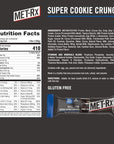 MET-Rx Big 100 Protein Bar, Meal Replacement Bar, 32G Protein, Super Cookie Crunch, 9 Bars (Pack of 1)