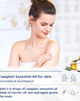 HIQILI 100ML Camphor Essential Oil Pure, 100% Undiluted for Skin, Diffuser, Aromatherapy - 3.38 Fl Oz