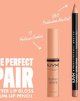 NYX PROFESSIONAL MAKEUP Butter Gloss, Non-Sticky Lip Gloss - Fortune Cookie (True Nude)