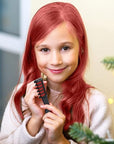 MSDADA New Hair Chalk Comb Temporary Hair Color Dye for Girls Kids with Light Color Hair, Washable Hair Chalk for Girls Age 4 5 6 7 8 9 10 Birthday Cosplay DIY, Christmas, New Year (Red & Green)