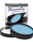 Mehron Makeup Paradise Makeup AQ Pro Size | Stage & Screen Performance, Face & Body Painting, Beauty, Cosplay, and Halloween | Water Activated Face Paint, Body Paint 1.4 oz (40 g) - Light Blue