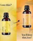 Pure Lemon Essential Oil - Invigorating Lemon Oil for Diffuser Aromatherapy Cleaning & Beauty DIYs for Hair Skin & Nails - Premium Grade Vegan Non-GMO in Glass Bottle for Aromatherapy & Wellness