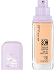 Maybelline Super Stay Lumi-Matte Foundation, Lightweight and Buildable Full Coverage Foundation Makeup For Up To 30HR Wear, 120, 1 Count